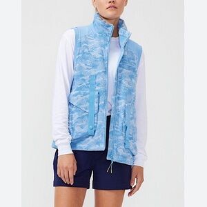 Outdoor Voices PrimoFleece RecTrek Morning Blue Unisex Zip Fleece Vest Small